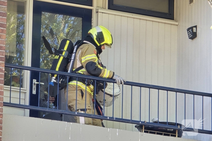 Woningbrand op balkon geblust