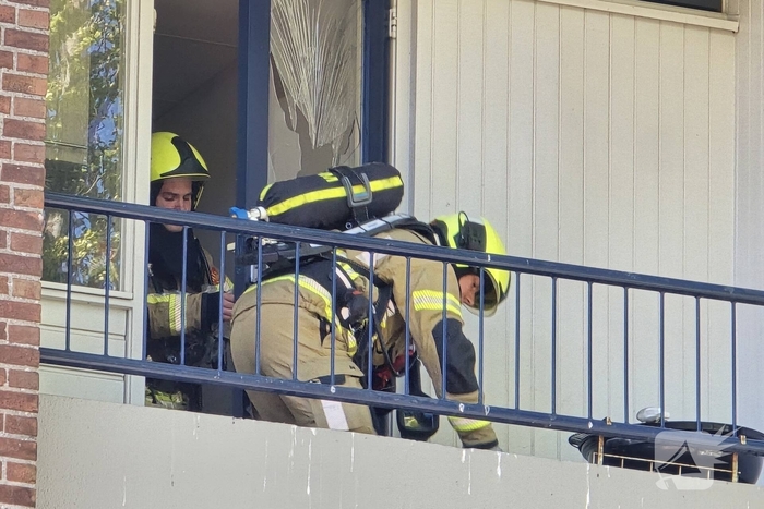 Woningbrand op balkon geblust