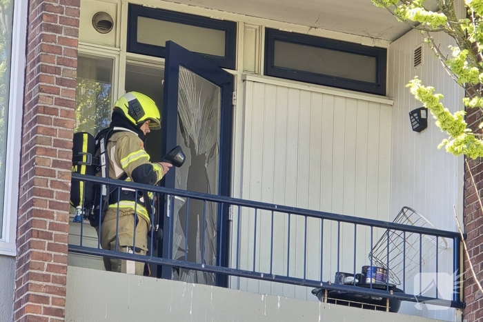 Woningbrand op balkon geblust