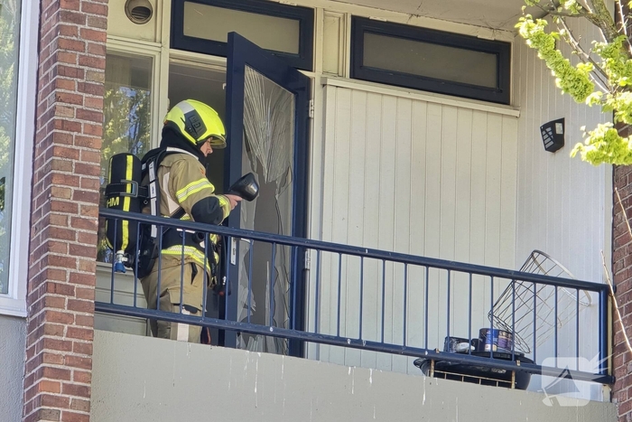 Woningbrand op balkon geblust