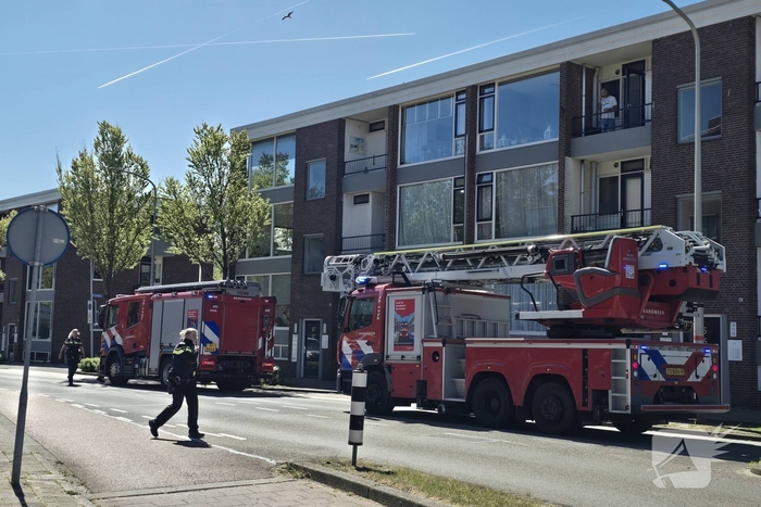 Woningbrand op balkon geblust