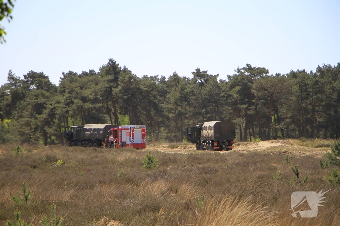 Heidebrand op oefenterrein Defensie snel opgeschaald