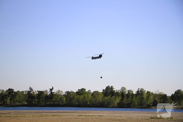Heidebrand op oefenterrein Defensie snel opgeschaald