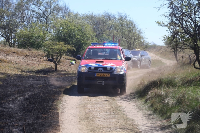 Brand in duingebied zorgt voor rookontwikkeling