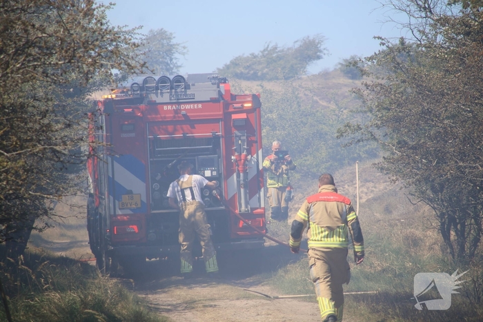 Brand in duingebied zorgt voor rookontwikkeling