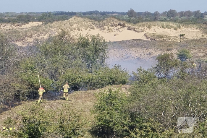 Brand in duingebied zorgt voor rookontwikkeling