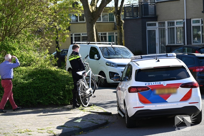 Fiets fors beschadigd na botsing