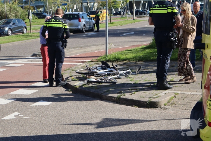 Fiets fors beschadigd na botsing