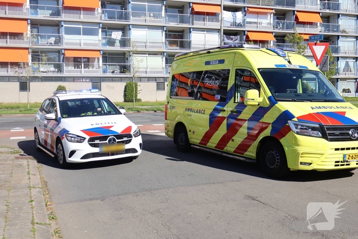 Fiets fors beschadigd na botsing