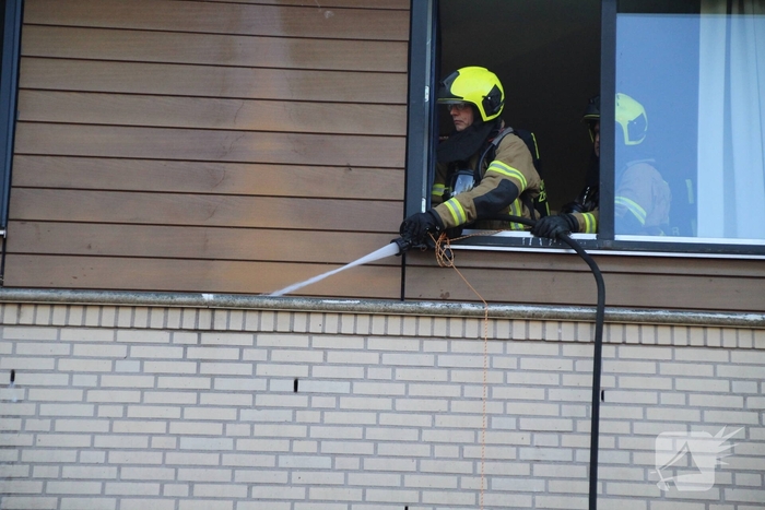 Brand op balkon snel geblust