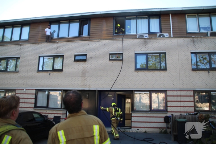 Brand op balkon snel geblust