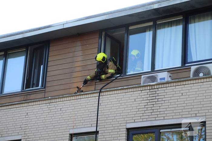 Brand op balkon snel geblust