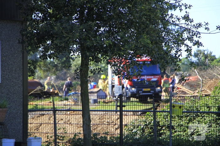Buitenbrand veroorzaakt door vuurton