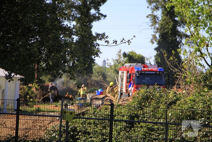 Buitenbrand veroorzaakt door vuurton