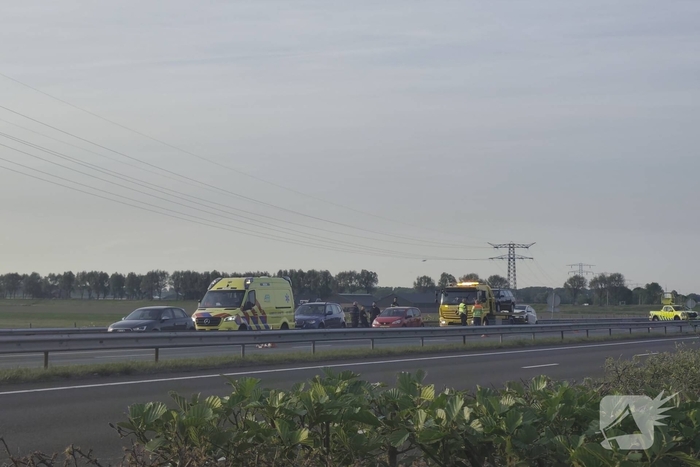 Meerdere voertuigen betrokken bij ongevallen op snelweg