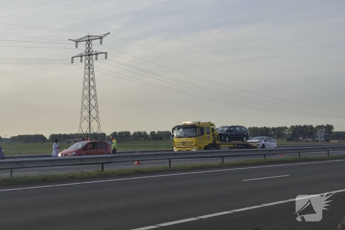 Meerdere voertuigen betrokken bij ongevallen op snelweg