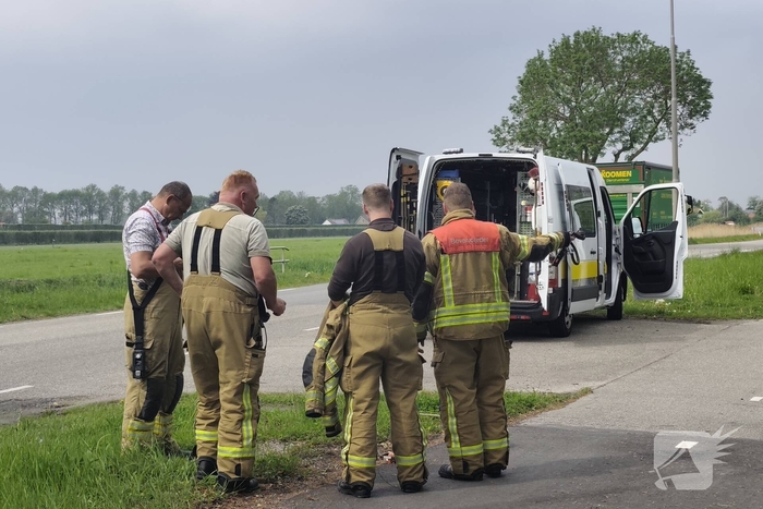 Onderzoek naar gaslucht in de straat