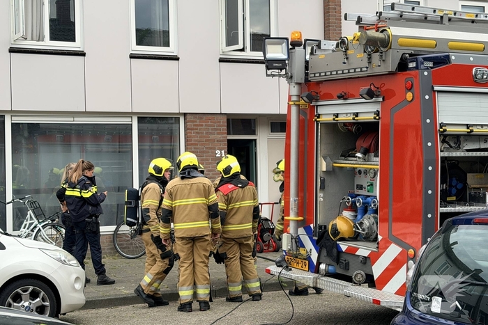 Woningbrand leidt tot afsluiting van straat
