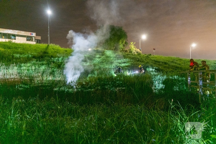 Brand in riet snel geblust