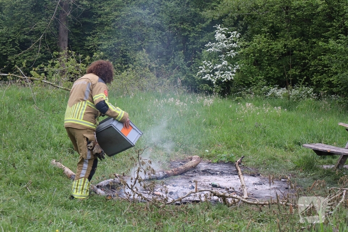 Brandende takken geblust door brandweer