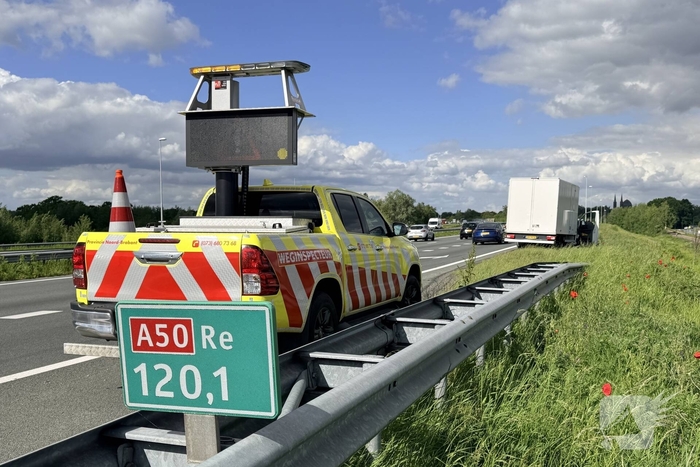 Kopstaartaanrijding zonder gewonden op snelweg