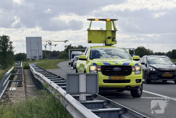 Kopstaartaanrijding zonder gewonden op snelweg