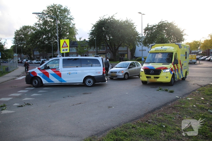 Ongeval tussen auto en fatbike