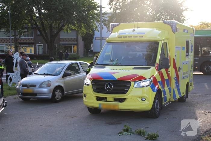 Ongeval tussen auto en fatbike