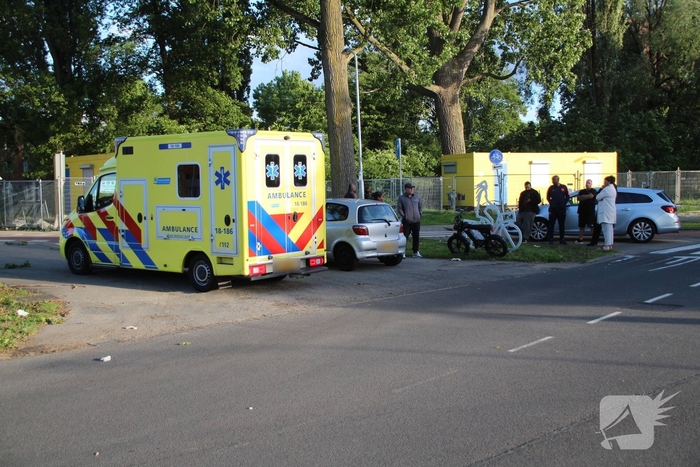 Ongeval tussen auto en fatbike