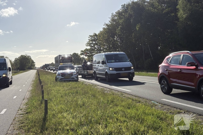 Verkeersongeval veroorzaakt vertraging