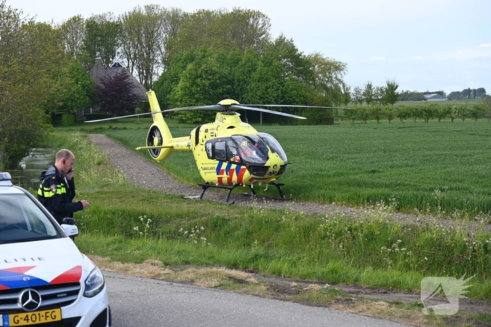 Automobilist raakt zwaargewond bij aanrijding