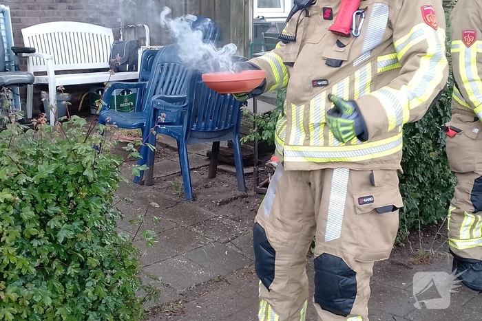 Kaars op balkon zorgt voor inzet van brandweer