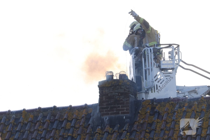 Rookontwikkeling bij schoorsteenbrand