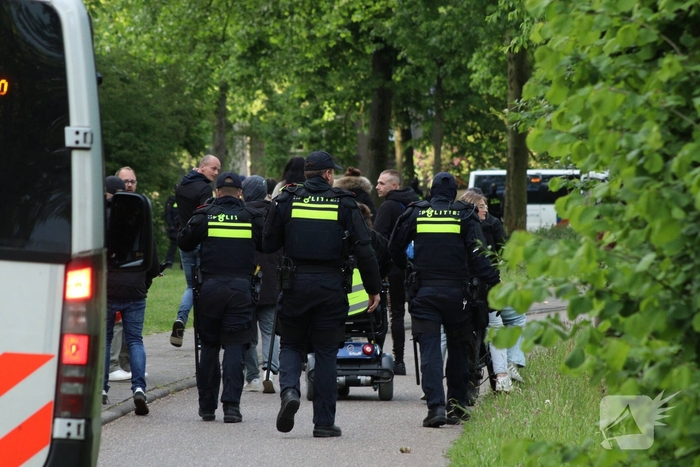 Politie beëindigd demonstratie tegen noodopvang asielzoekers