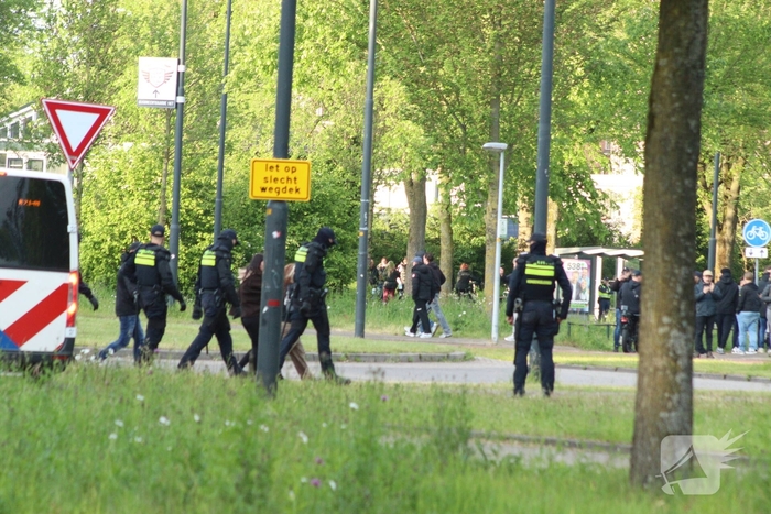 Politie beëindigd demonstratie tegen noodopvang asielzoekers