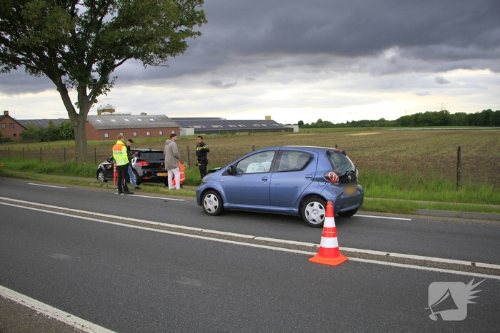Ongeval met drie voertuigen zorgt voor verkeershinder