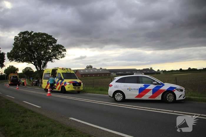 Ongeval met drie voertuigen zorgt voor verkeershinder