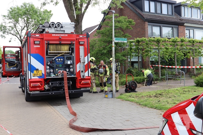 Gaslekkage leidt tot grote brandweeractie