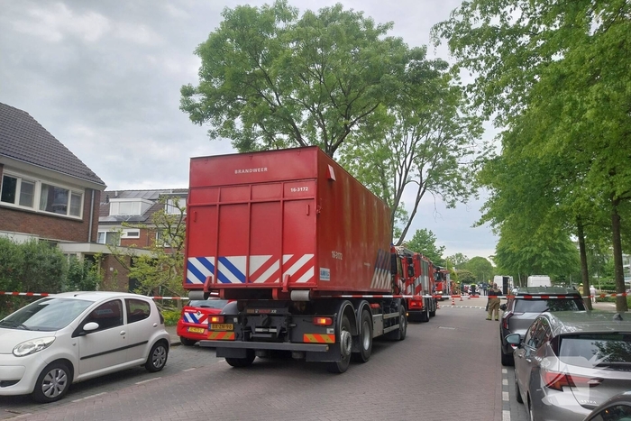Gaslekkage leidt tot grote brandweeractie