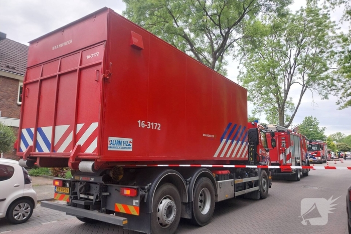 Gaslekkage leidt tot grote brandweeractie