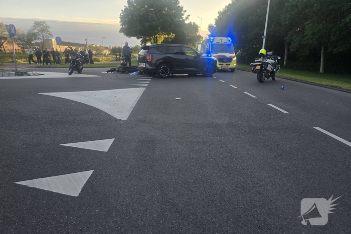 Motorrijder zwaargewond na verkeersongeval