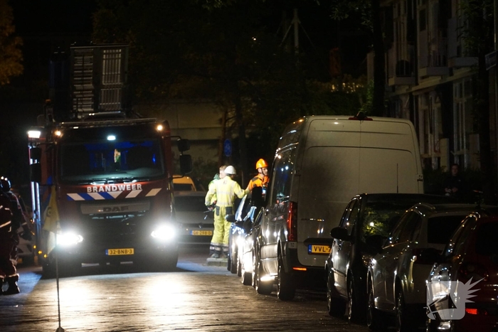 Gaslekkage in leegstaand pand