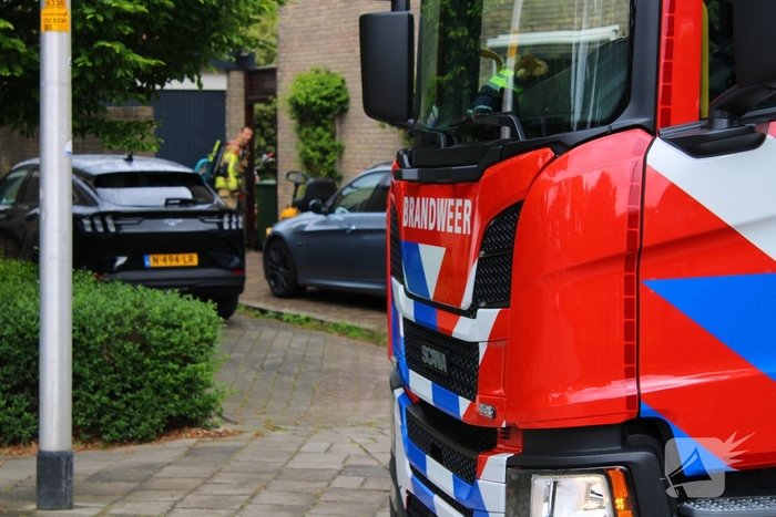 Brand in achtertuin geblust