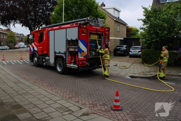Brand in achtertuin geblust