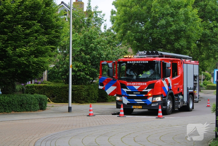Brand in achtertuin geblust