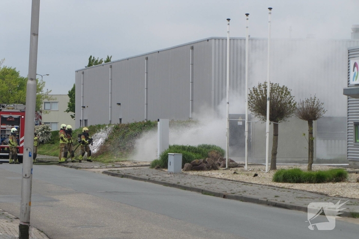 Sportschool ontruimd wegens brand in transformatorhuis