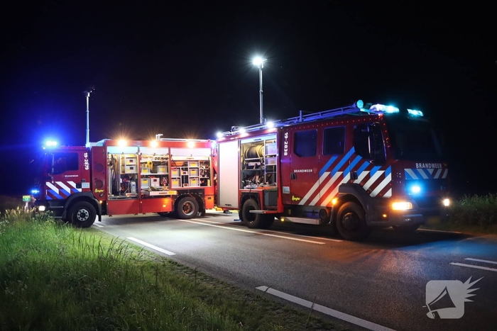 Auto belandt in sloot na ongeval