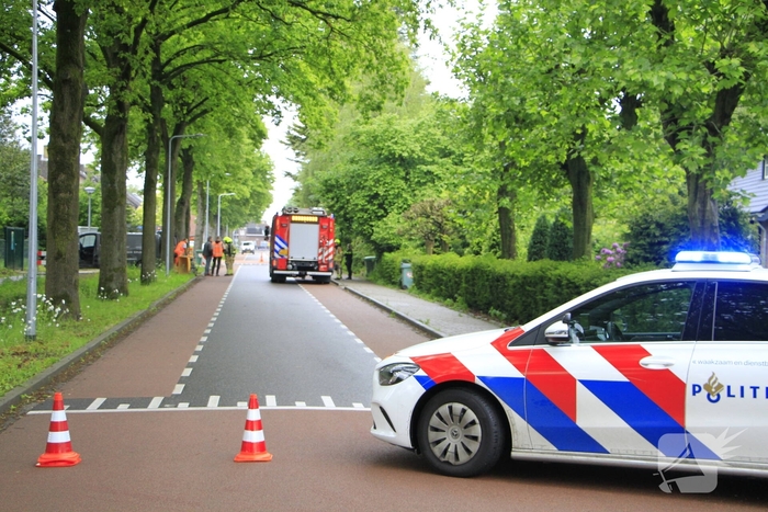Gaslek ontdekt tijdens werkzaamheden