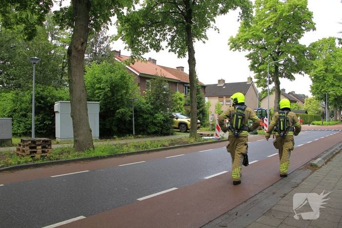 Gaslek ontdekt tijdens werkzaamheden