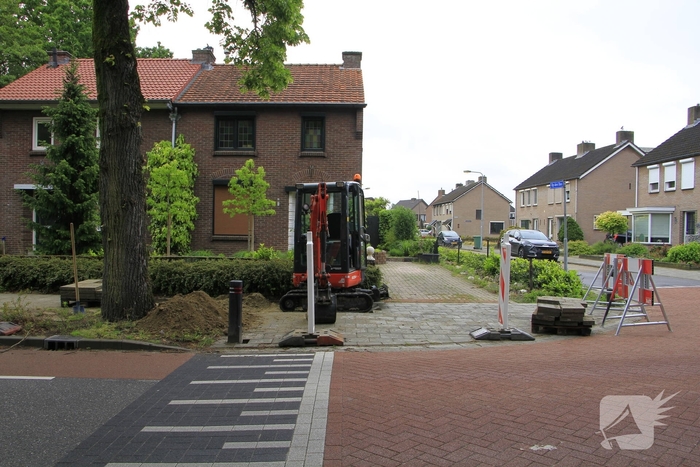 Gaslek ontdekt tijdens werkzaamheden